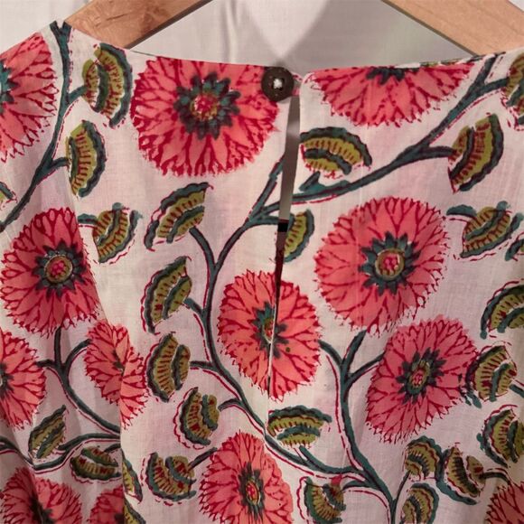 The August Co. NWT Women's 3XL Sleeveless Red Poppy Print Sundress Tie Waist - Picture 6 of 9